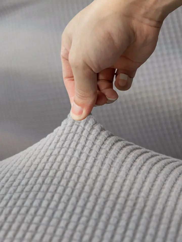 Stretch jacquard knit slipcover fabric